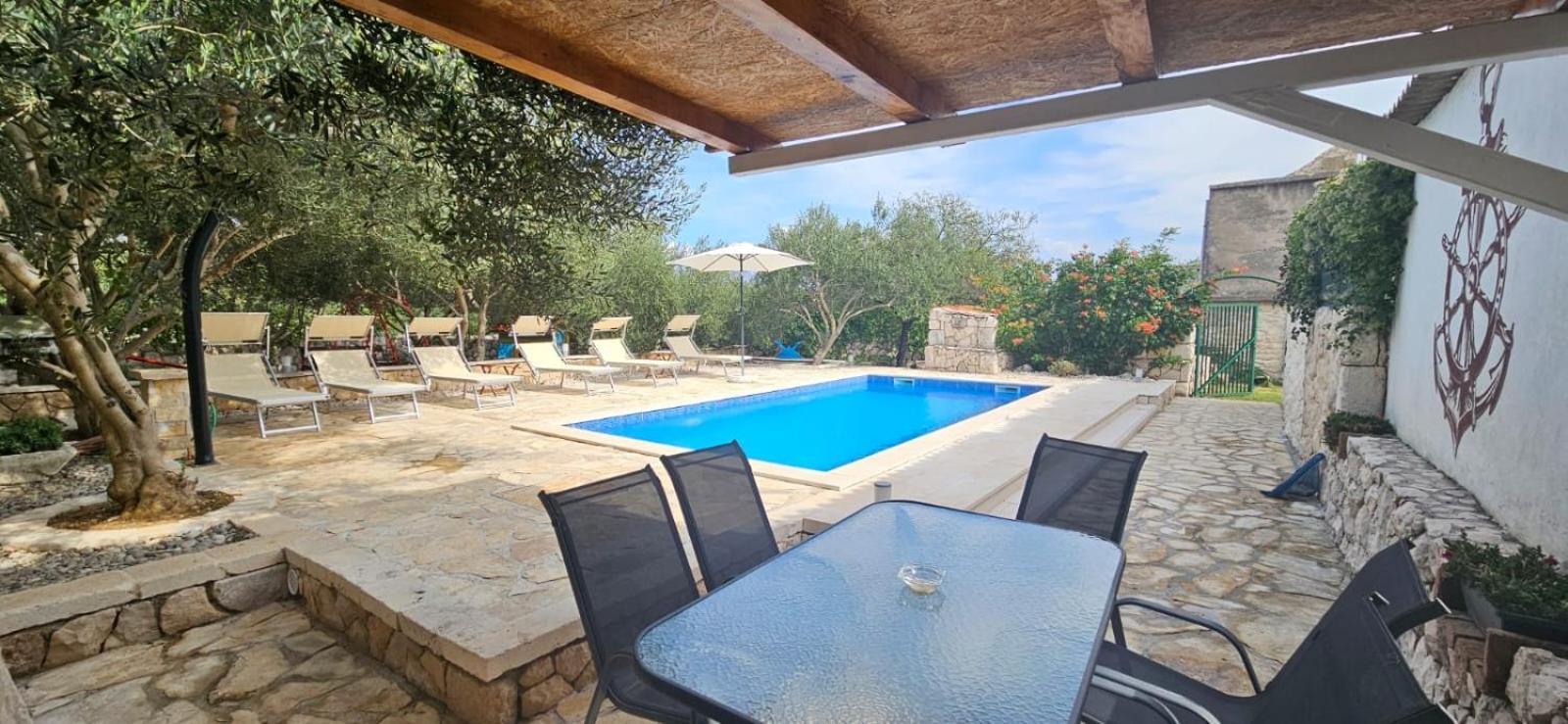 Apartman Magas With Private Pool Vinjerac Kültér fotó